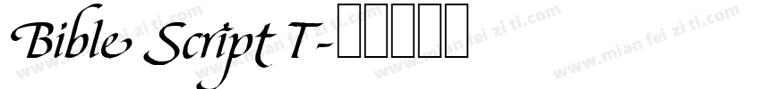 Bible Script T字体转换